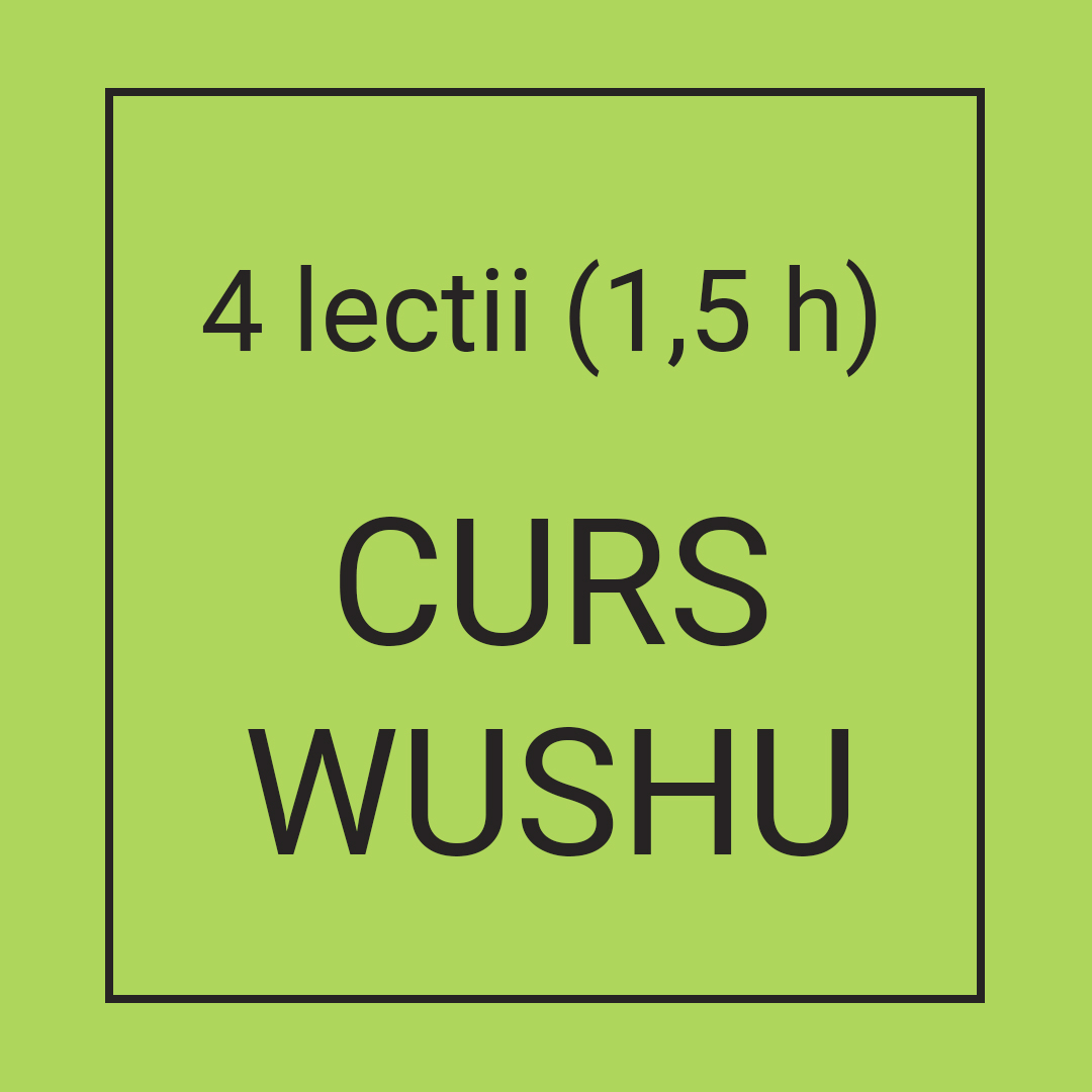 Cotizatie 4 lectii (1,5 h) Curs Wushu KungFu